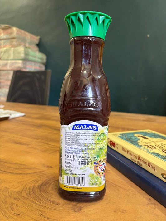 Mala's Very Berry Whole Fruit Crush 750ml