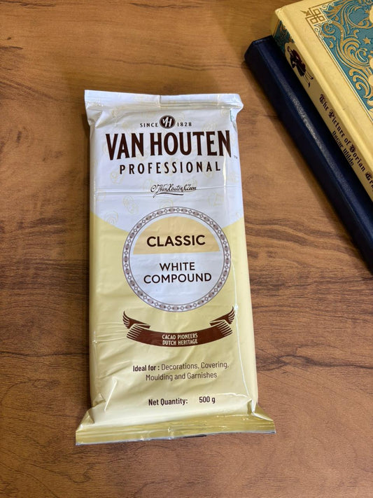 Van Houten Professional Classic White Compound Chocolate 5kg Semi Wholesale Pack (10 × 500g)