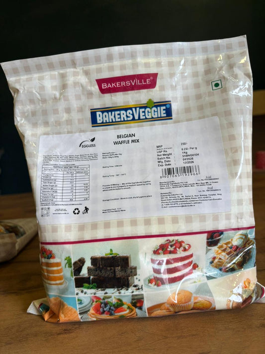 BakersVeggie Belgian Waffle Mix – 1kg