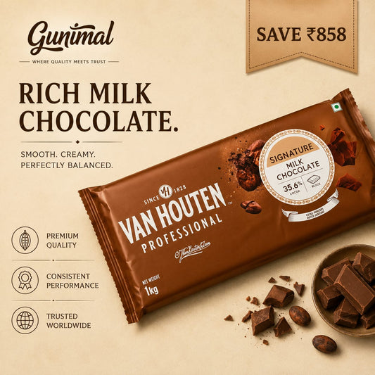Van Houten Milk Chocolate 35.6% | Pack of 3 | Save ₹858