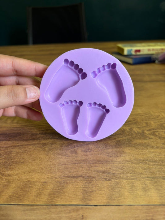 Baby Footprints Silicone Fondant Mould