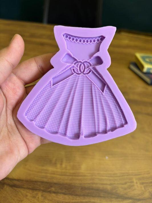 Princess Dress Silicone Fondant Mould