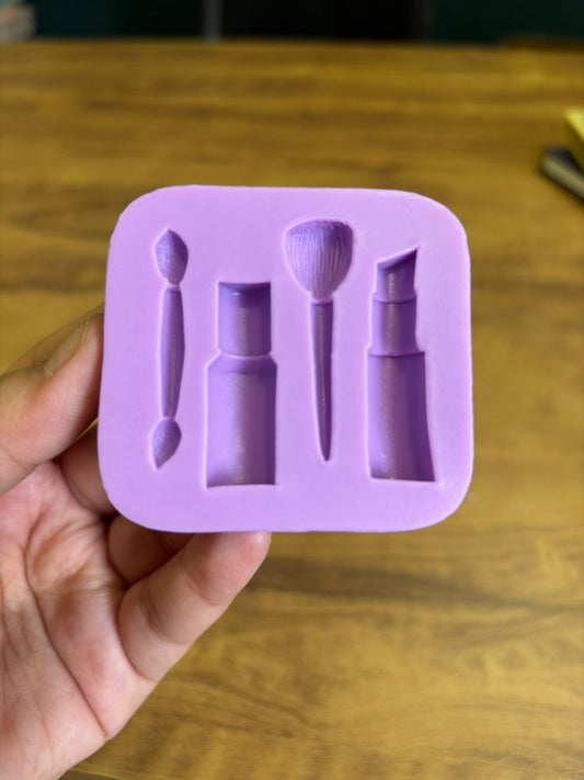 Makeup Theme Silicone Fondant Mould