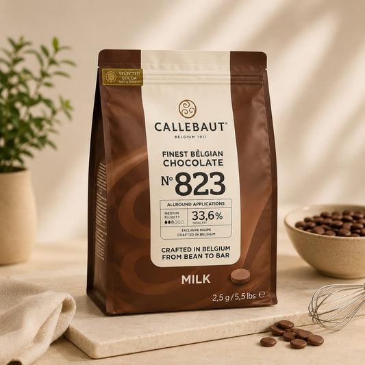 Callebaut 823 Milk Chocolate Callets 33.6% – 2.5kg