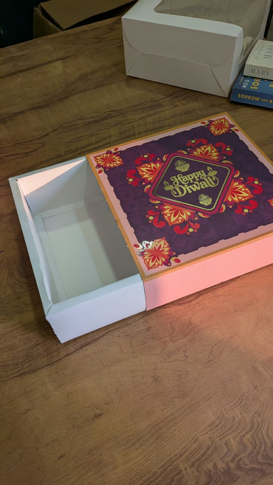 Diwali Hamper Box – 10 x 10 x 3.25 Inches
