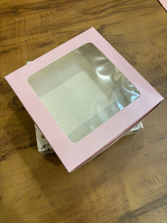 9 Brownie Boxes – Pack of 25 (9x9x2 Inch with Top Window)