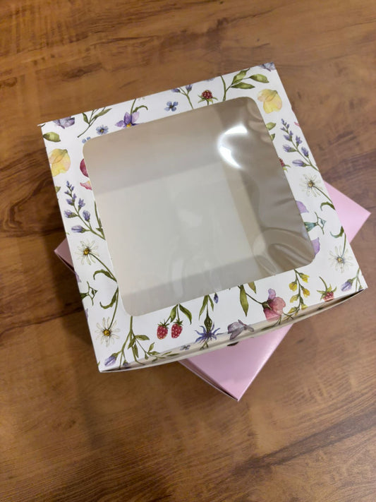 9 Brownie Boxes – Pack of 25 (9x9x2 Inch with Top Window)
