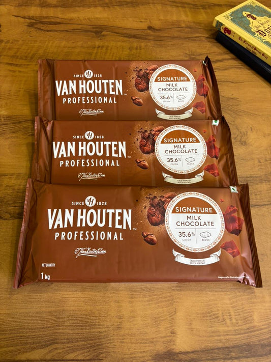 Van Houten Milk Chocolate 35.6% | Pack of 3 (3kg)