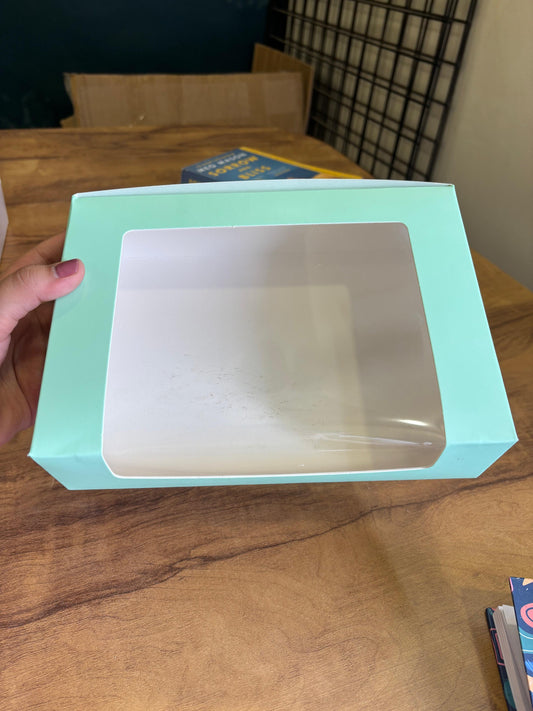 6 Brownie Boxes – Pack of 25 (9x6x2 Inch with Top Window)