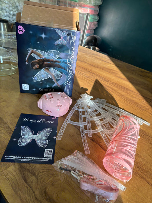Electric Kinetic Butterfly Fairy Wings – Animated Cake Topper
