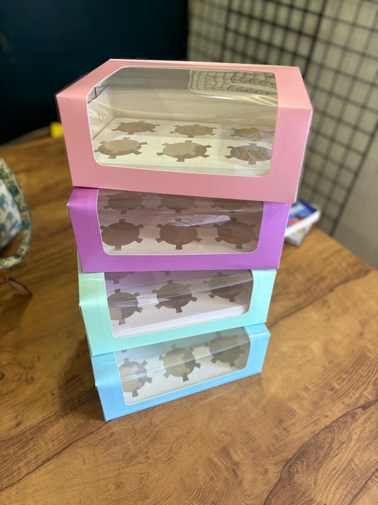 Cupcake Boxes with Inserts – Pack of 25