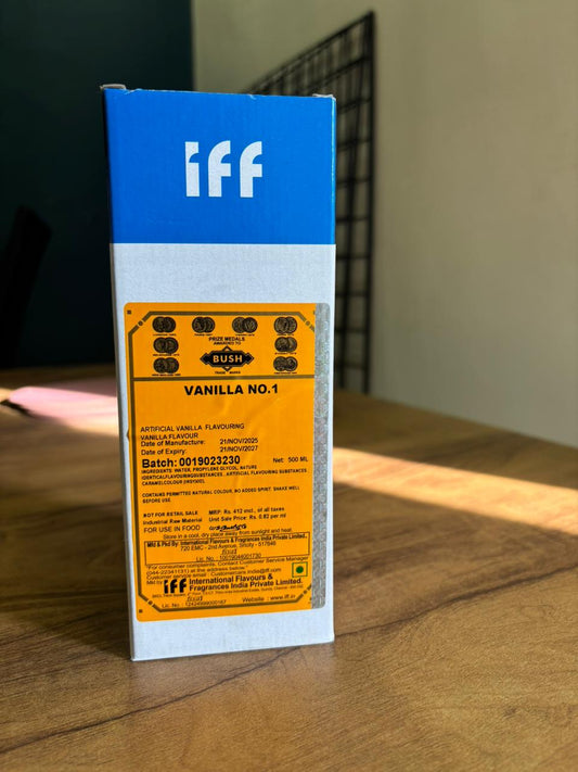 IFF Bush Vanilla No.1 500ml | Premium Vanilla Essence for Baking