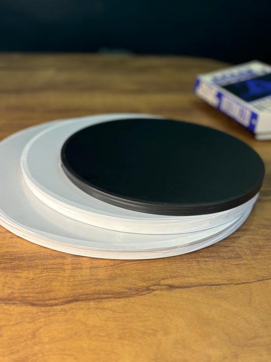 Round Cake Drum Boards Pack of 5 | Heavy Duty Base for Tier & Designer Cakes