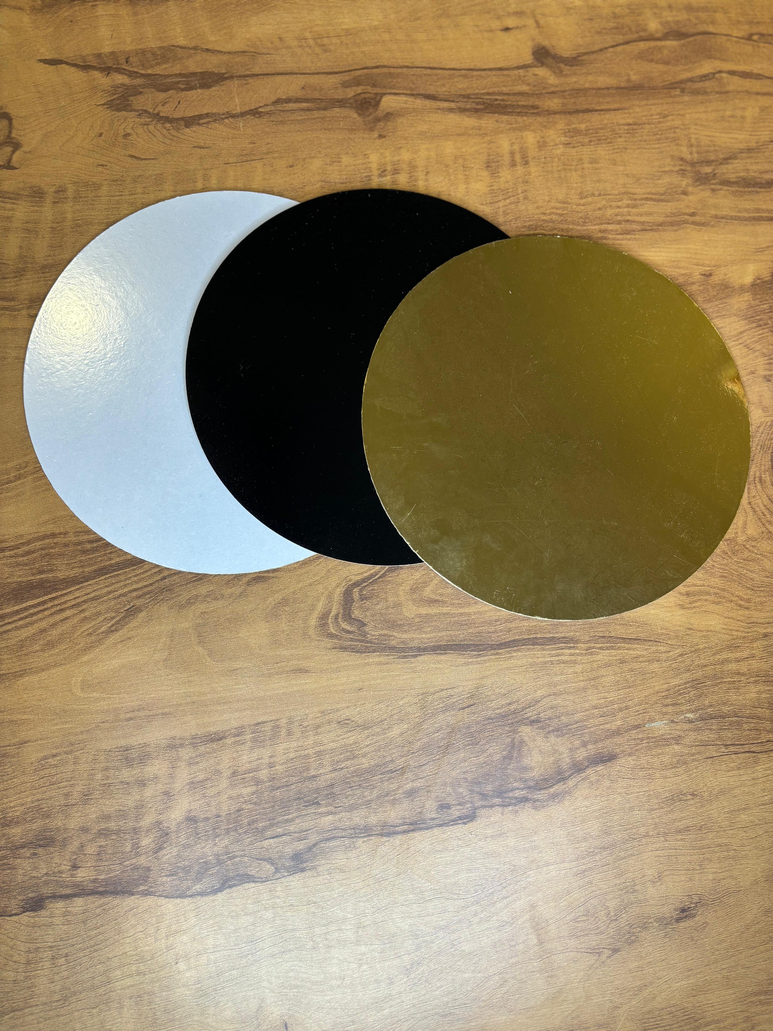 MDF Round Cake Boards - pack of 25 | Sturdy Cake Base Boards for Packaging