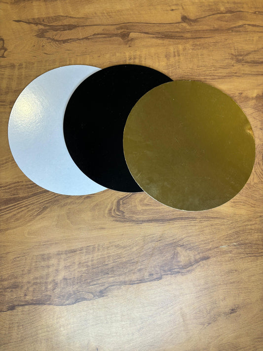 MDF Round Cake Boards - pack of 25 | Sturdy Cake Base Boards for Packaging