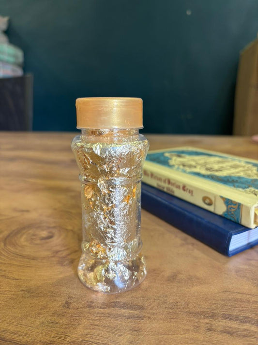 Golden Foil Flakes for Decoration | Luxury Inedible Cake & Craft Decor