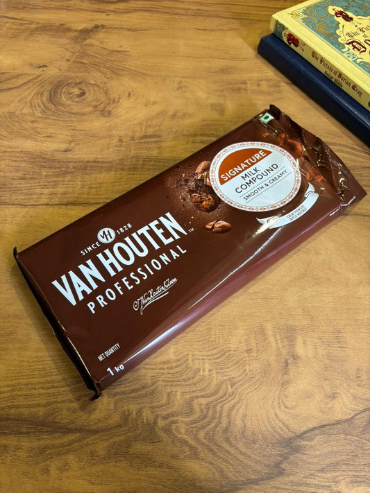 Vanhouten Professional Milk Compound 1kg | Premium Smooth & Creamy Chocolate Compound