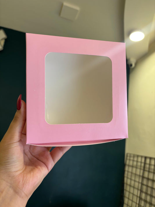 4 Brownie Boxes – Pack of 25 (6x6x2 Inch with Top Window)