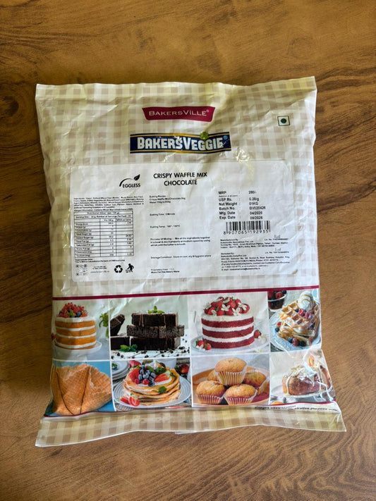 BakersVeggie Crispy Chocolate Waffle Mix – 1kg
