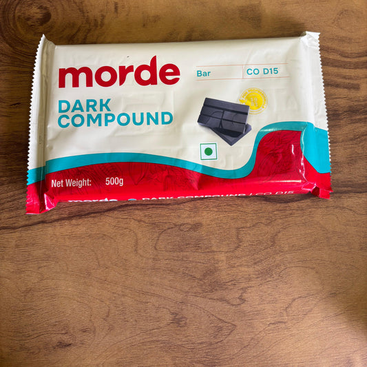 Morde Dark Compound CO D15 - 500g slab | Chocolate Compound for Baking & Coating