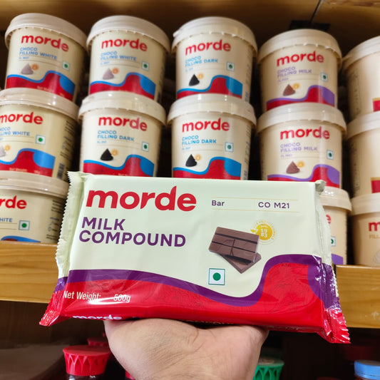 Morde Milk Compound Chocolate Slab (CO M21) – 500g