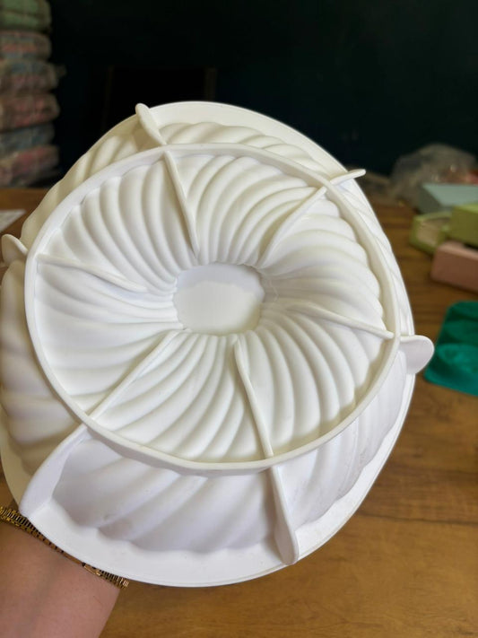 Spiral Entremet Silicone Mould | Round Swirl Dessert Mould | Food Grade
