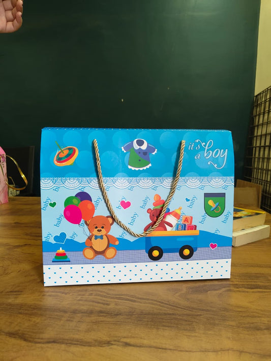 Baby Boy Gift Bag with Rope Handle | Pack of 3