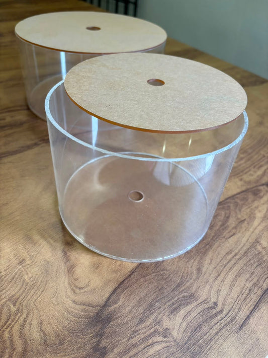 Acrylic Cake Spacer 4 Inch Height | Available in 6, 8 & 10 Inch Diameters