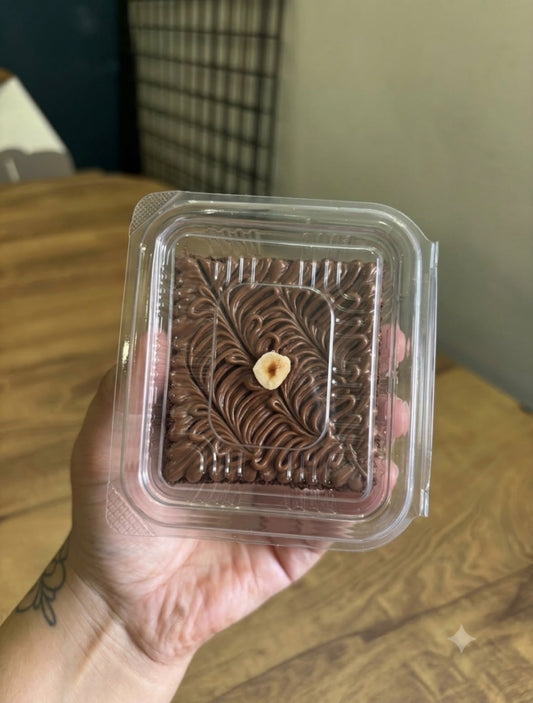 Single Brownie Clear PVC Box – 7 × 6 cm