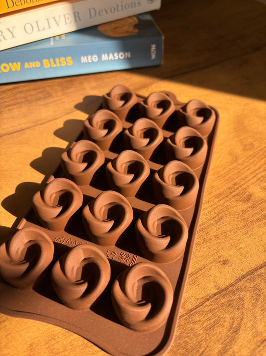 Rose Swirl Silicone Chocolate Mould