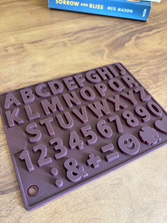 Alphabet & Number Silicone Chocolate Mould