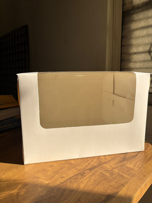12 x 12 x 8 Inch L-Shape Window Cake Box – 400 GSM Paper