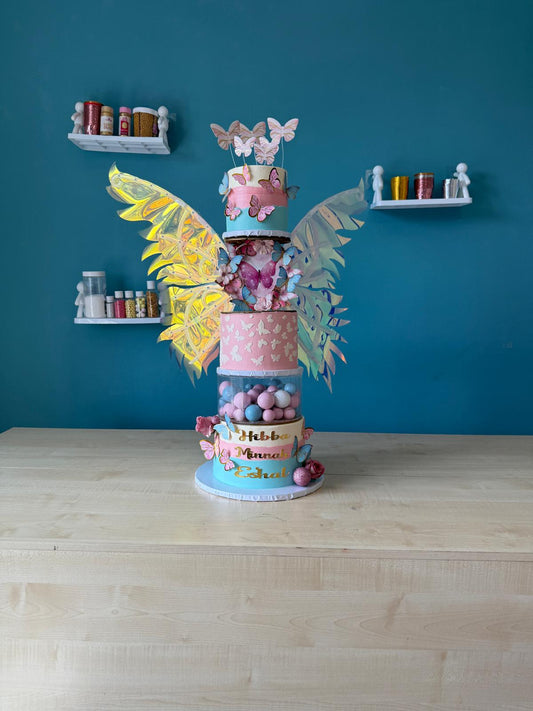 Electric Kinetic Butterfly Fairy Wings – Animated Cake Topper