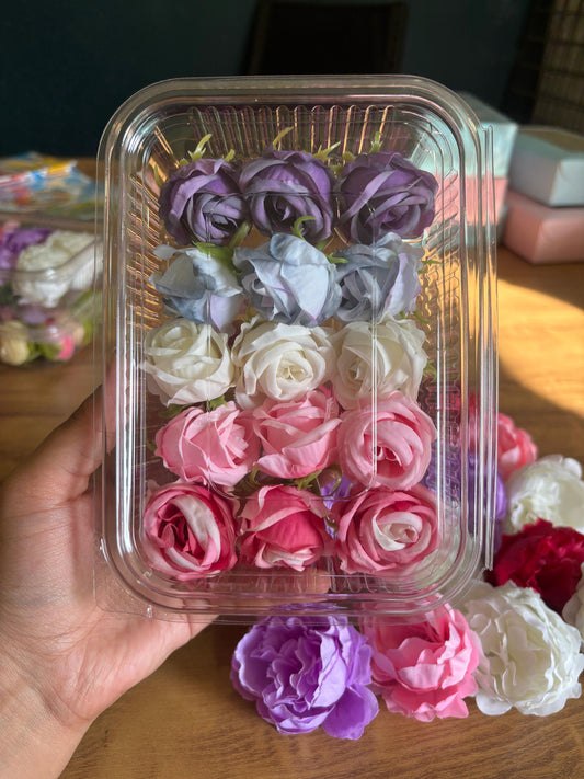 Artificial Small Roses – Assorted Shades Pack