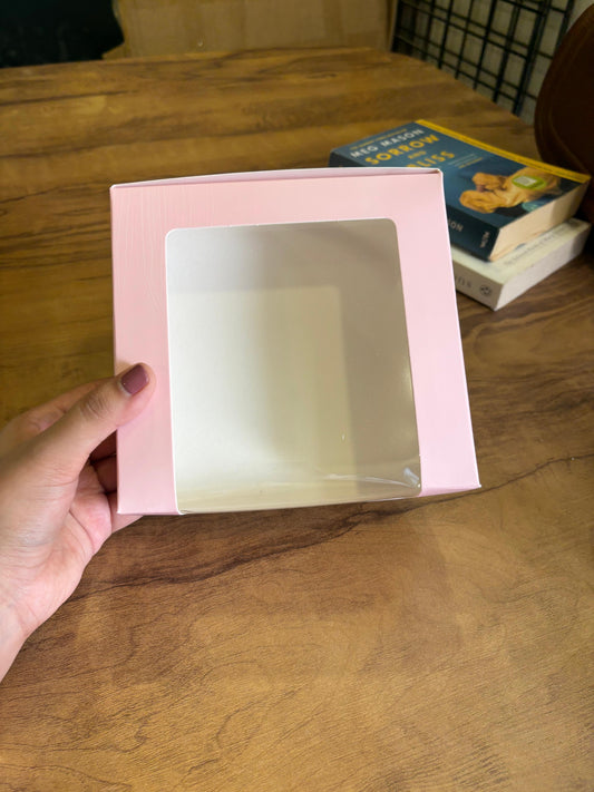 4 Brownie Boxes – Pack of 25 (6x6x2 Inch with Top Window)