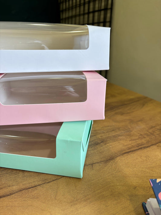 4 Brownie Boxes – Pack of 25 (6x6x2 Inch with Top Window)