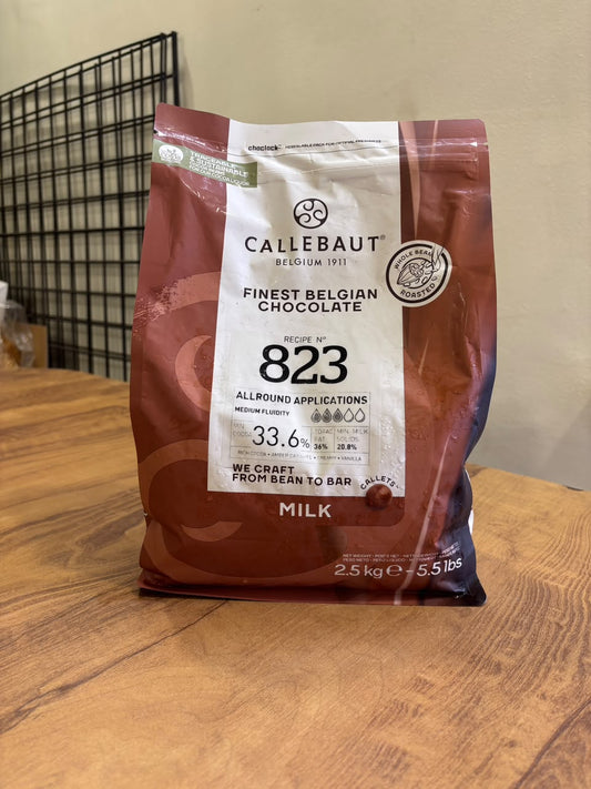 Callebaut 823 Milk Chocolate Callets 33.6% – 2.5kg