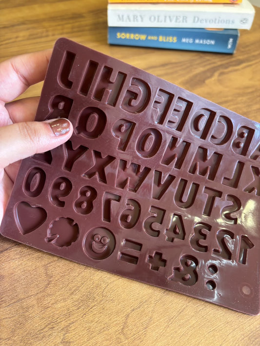 Alphabet & Number Silicone Chocolate Mould