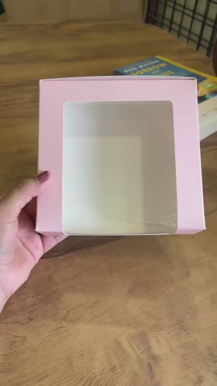 4 Brownie Boxes – Pack of 25 (6x6x2 Inch with Top Window)