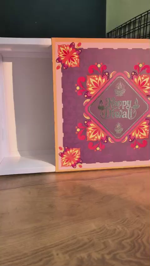 Diwali Hamper Box – 10 x 10 x 3.25 Inches