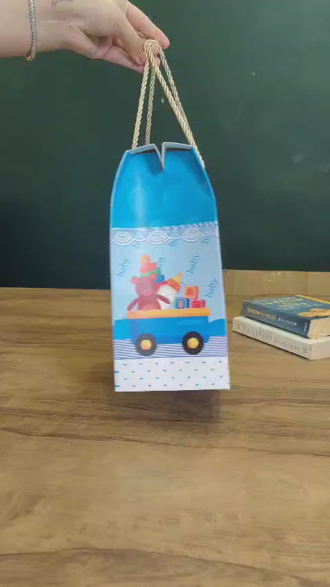 Baby Boy Gift Bag with Rope Handle | Pack of 3